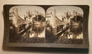 Stereoscope Card - Conway Castle and Bridge - used