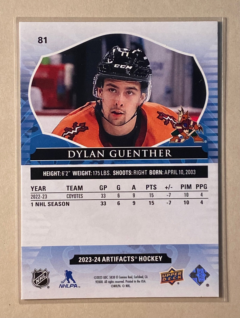 2023-24 Upper Deck 81 Dylan Guenther - Hockey - Artifacts