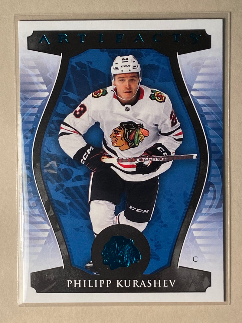 2023-24 Upper Deck 4 Philipp Kurashev - Hockey - Artifacts - Turquoise