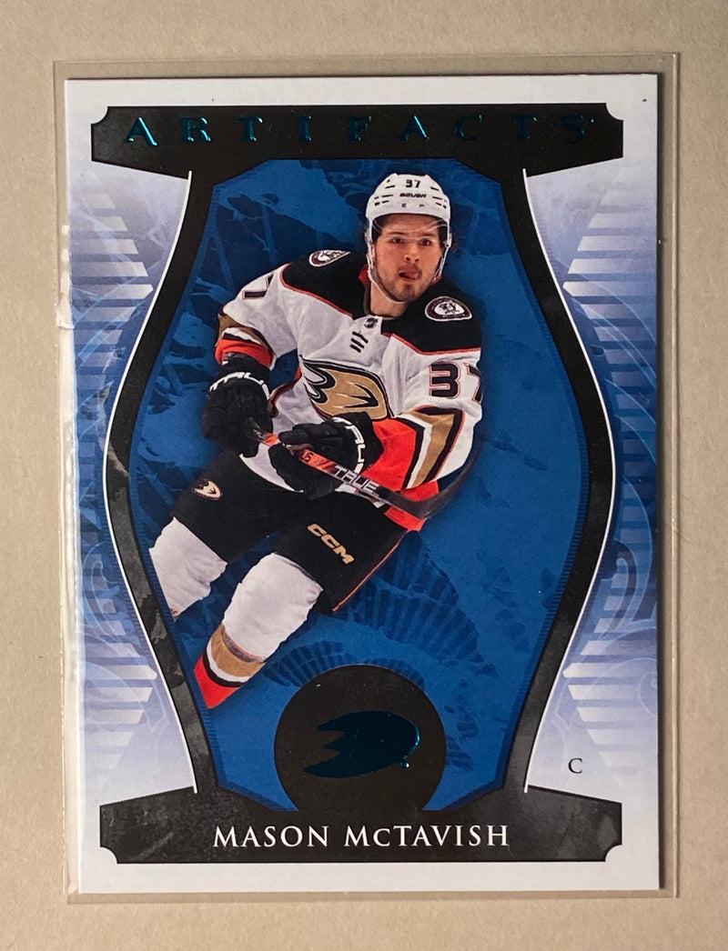 2023-24 Upper Deck 59 Mason McTavish - Hockey- Artifacts - Turquoise