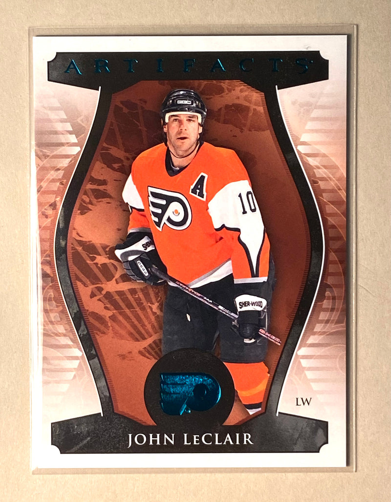 2023-24 Upper Deck 167 John LeClair - Hockey - Artifacts - Turquoise