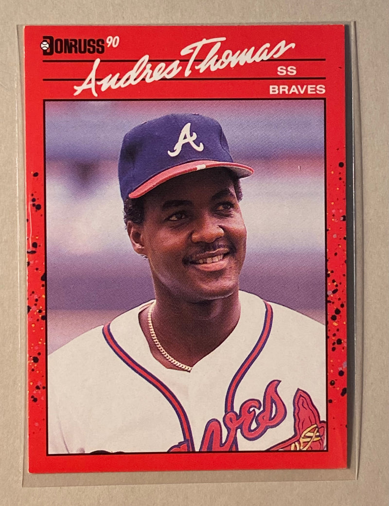 1990 Donruss 263 Andres Thomas - Baseball