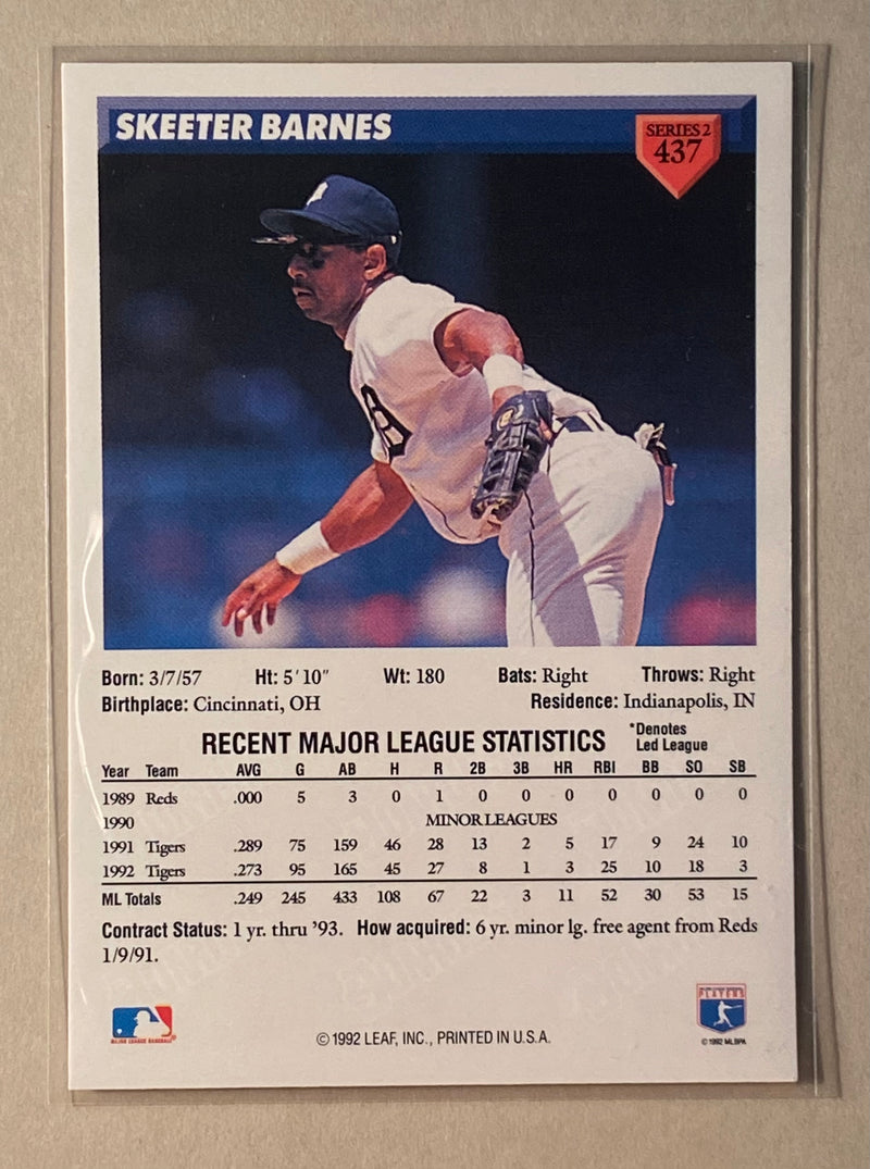 1993 Donruss 437 Skeeter Barnes - Baseball