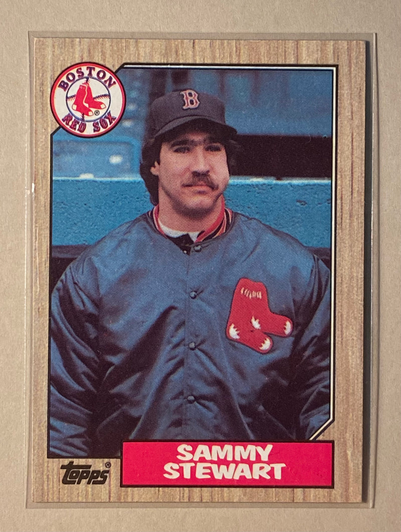 1987 Topps 204 Sammy Stewart - Baseball