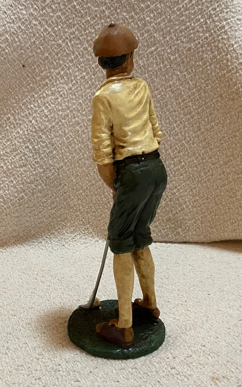 Male Golfer Victorian Dressed Figurine