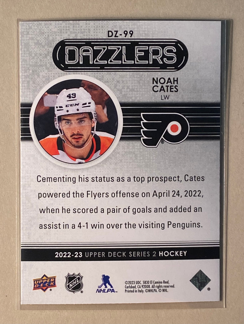 2022-23 Upper Deck DZ99 Noah Cates - Hockey - Blue Dazzlers