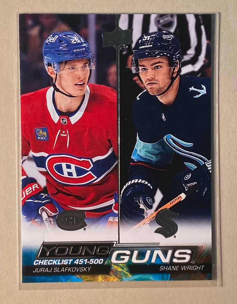 2022-23 Upper Deck 500 Juraj St. Afkovsky - Shane Wright - Young Guns