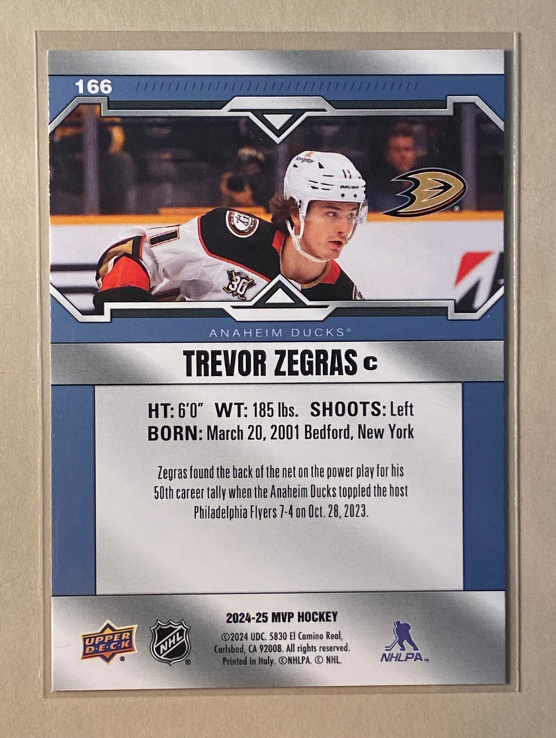 2024-25 Upper Deck 166 Trevor Zegras - Hockey - MVP