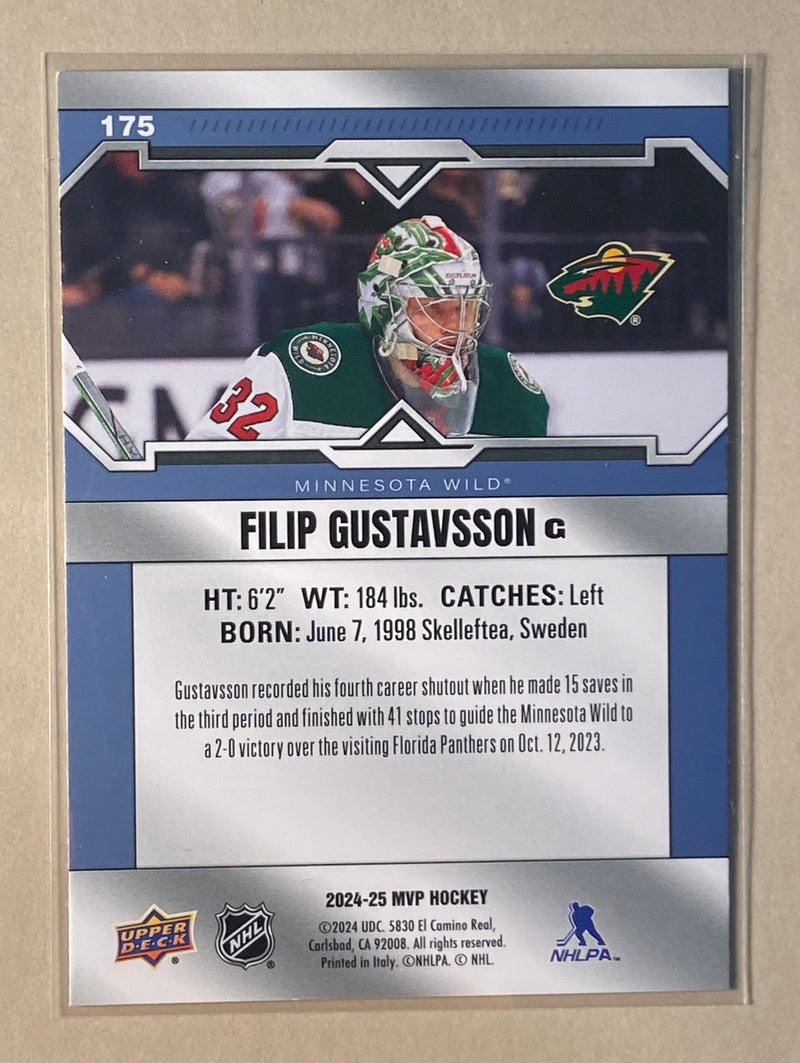 2024-25 Upper Deck 175 Filip Gustavsson - Hockey _ MVP