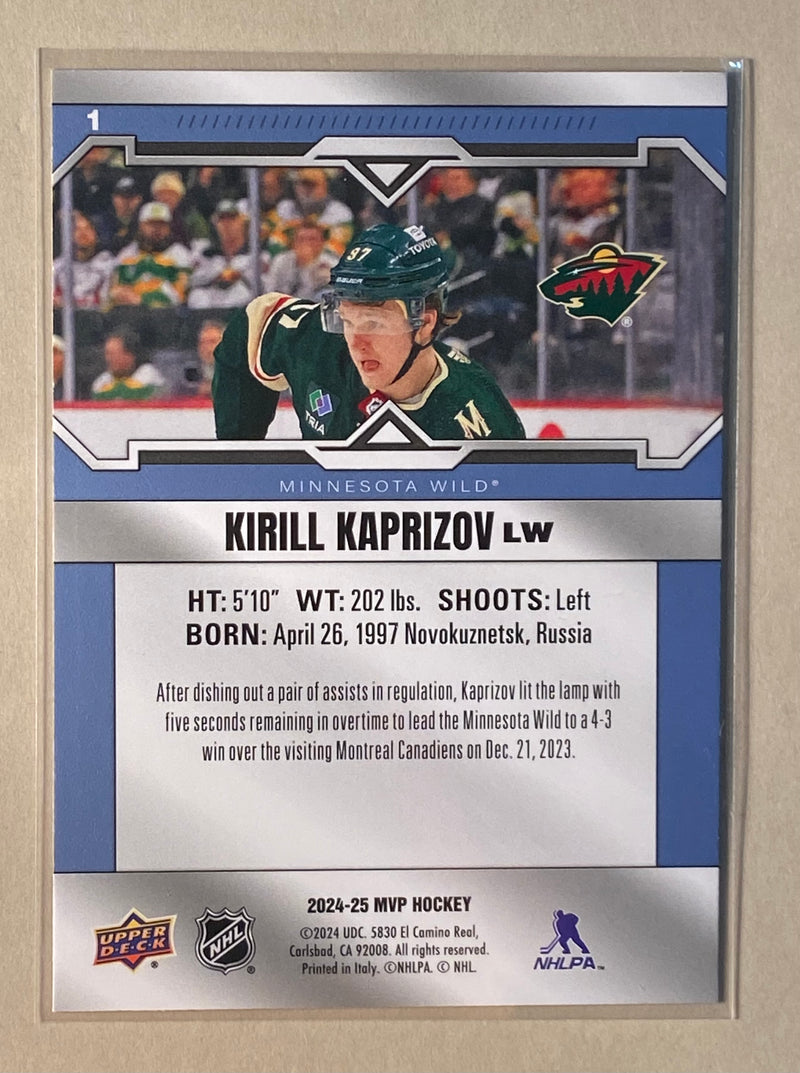 2024-25 Upper Deck 1 Kirill Kaprizov - Hockey - MVP