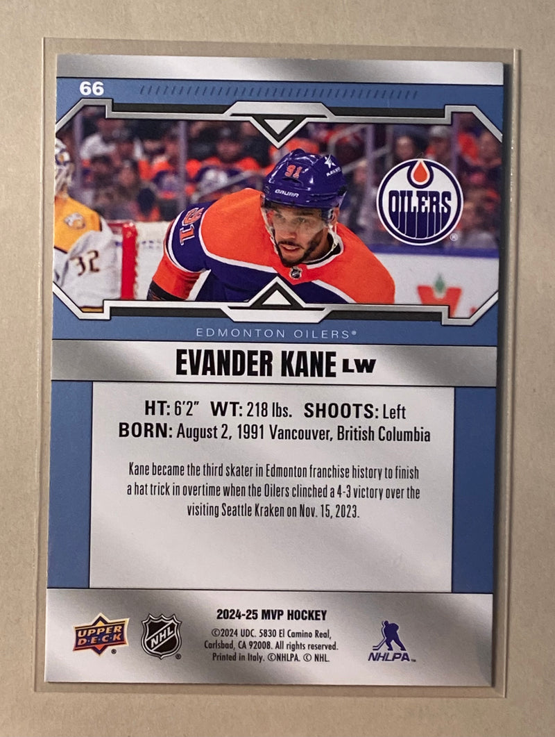 2024-25 Upper Deck 66 Evander Kane - Hockey - MVP