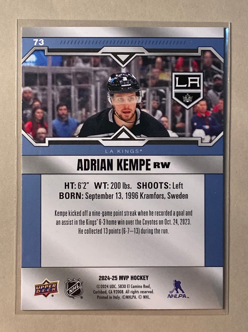 2024-25 Upper Deck 73 Adrian Kempe - Hockey - MVP