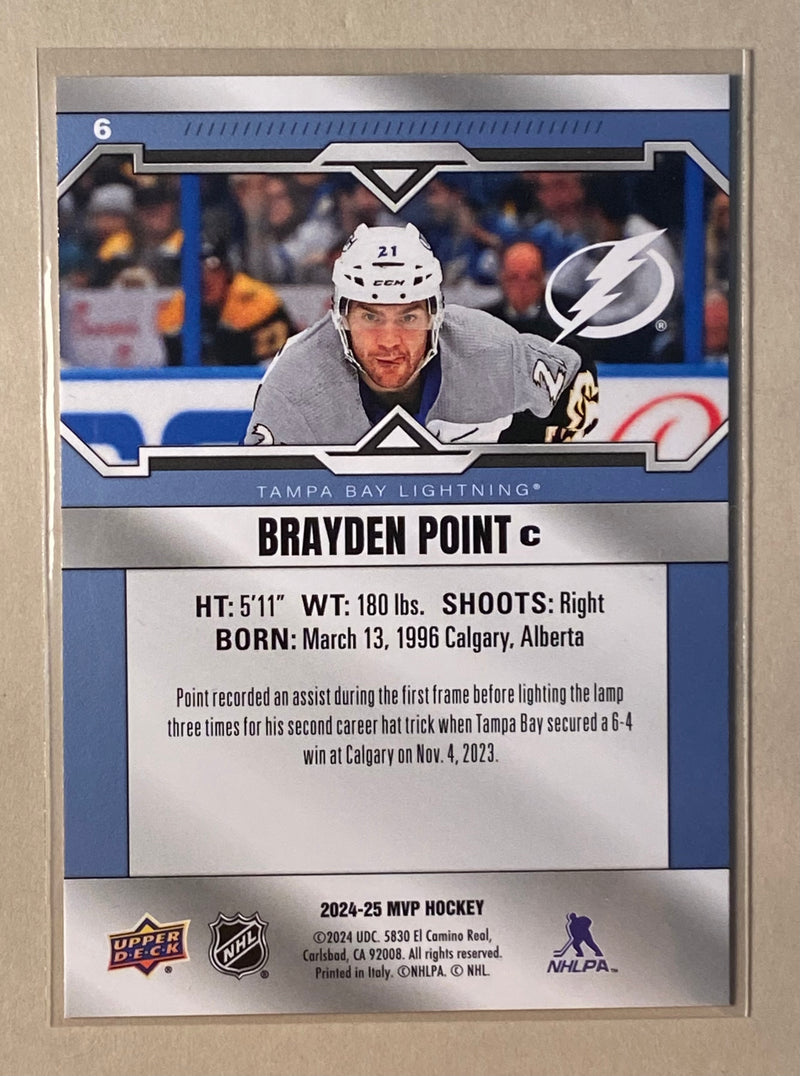 2024-25 Upper Deck 6 Brayden Point - Hockey - MVP