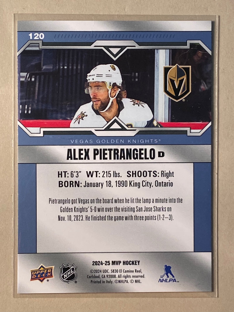 2024-25 Upper Deck 120 Alex Pietrangelo - Hockey - MVP