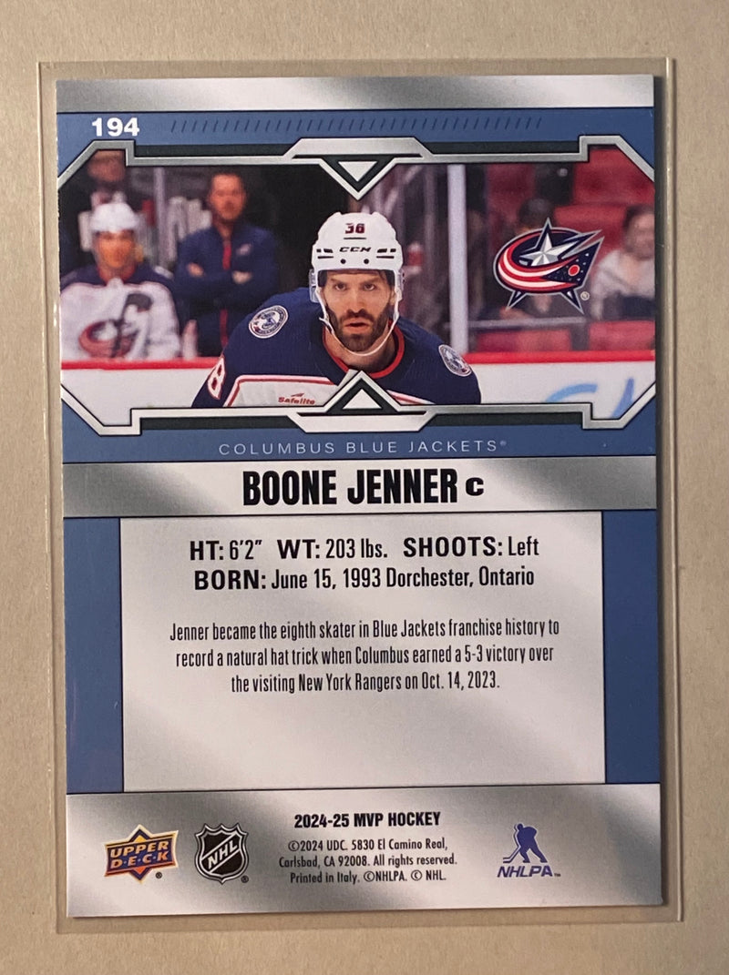 2024-25 Upper Deck 194 Boone Jenner - Hockey - MVP