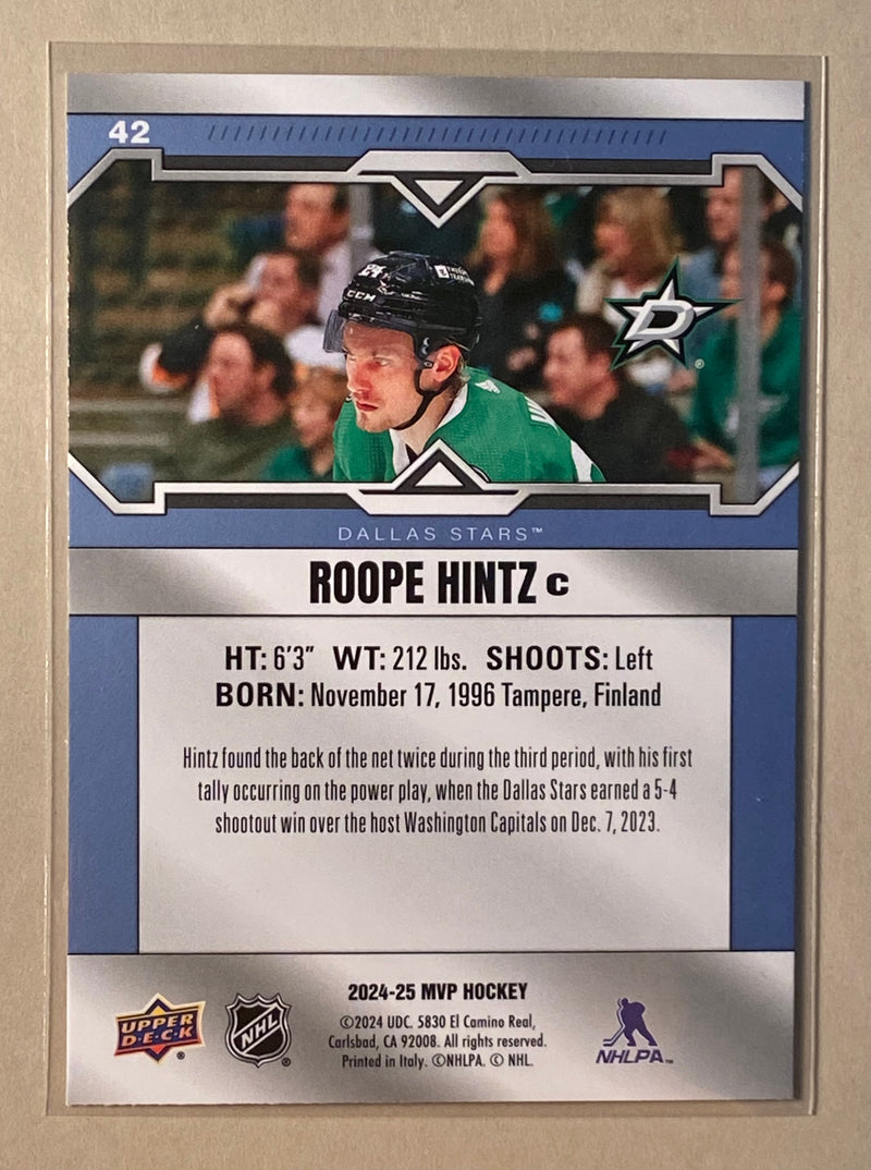 2024-25 Upper Deck 42 Roope Hintz - Hockey - MVP