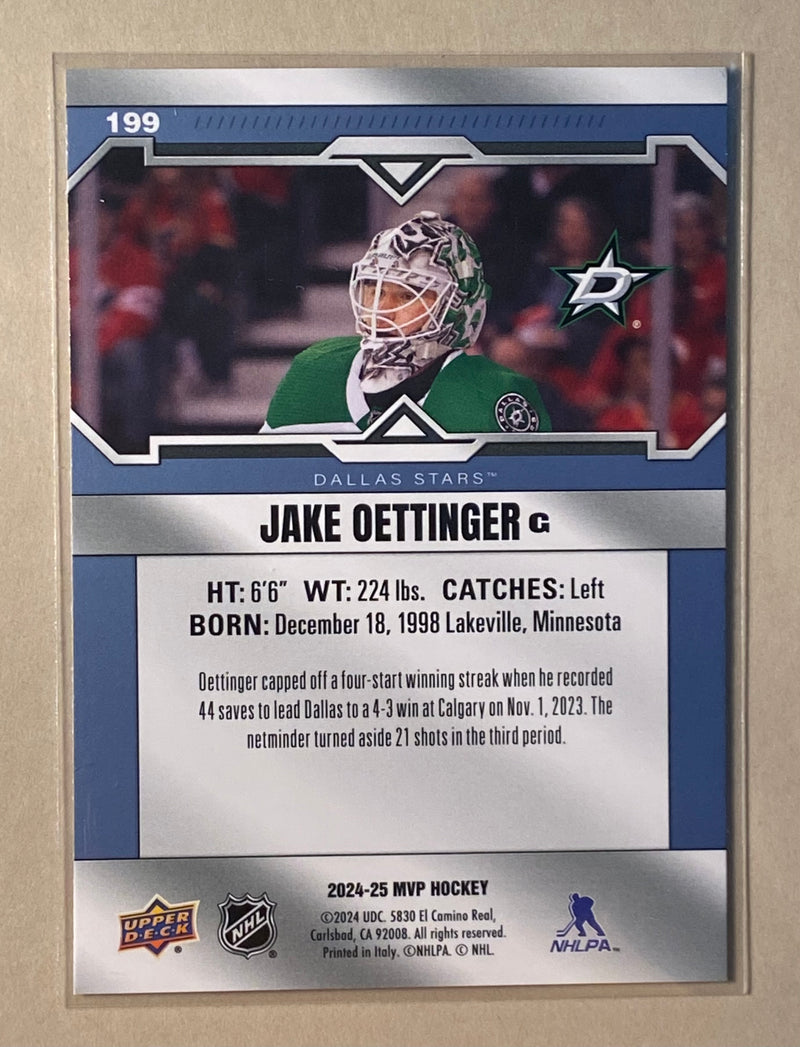 2024-25 Upper Deck 199 Jake Oettinger - Hockey - MVP