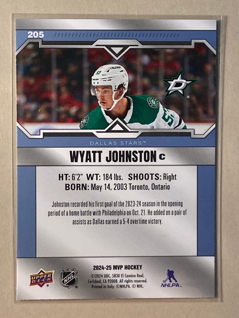 2024-25 Upper Deck 205 Wyatt Johnston - Hockey - MVP