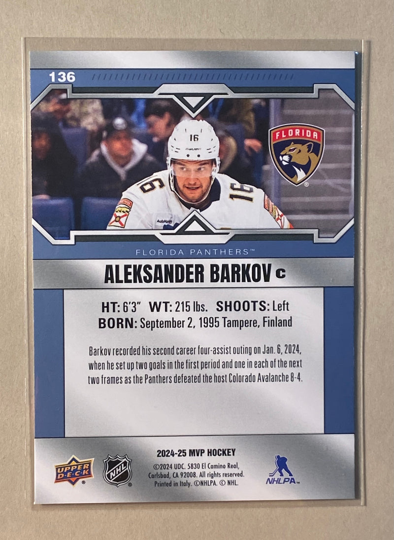 2024-25 Upper Deck 136 Aleksander Barkov - Hockey - MVP