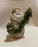 White Santa Claus Figurine 3.5 Inches Tall