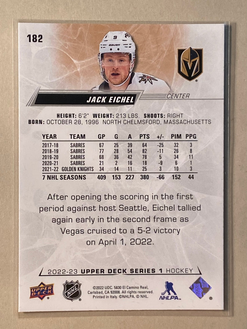 2022-23 Upper Deck 182 Jack Eichel - Hockey