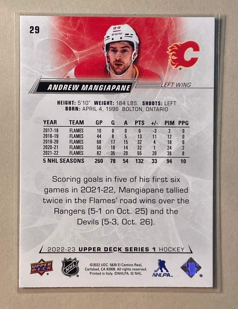 2022-23 Upper Deck 29 Andrew Mangiapane - Hockey