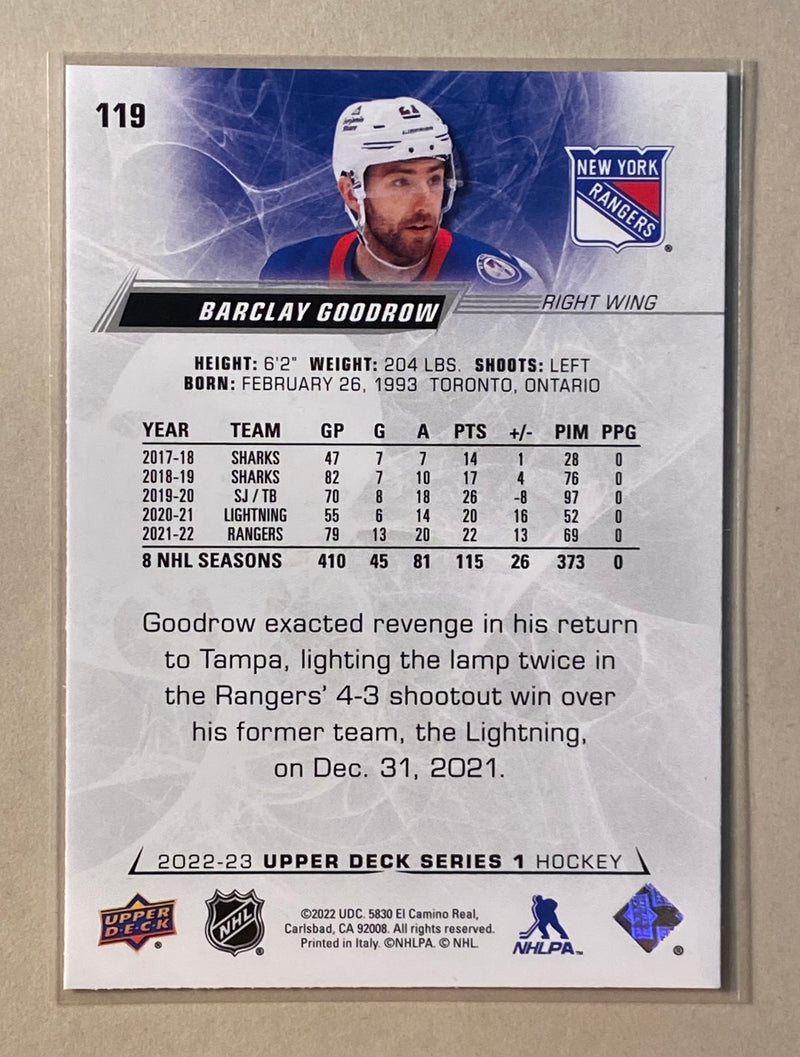 2022-23 Upper Deck 119 Barclay Goodrow - Hockey