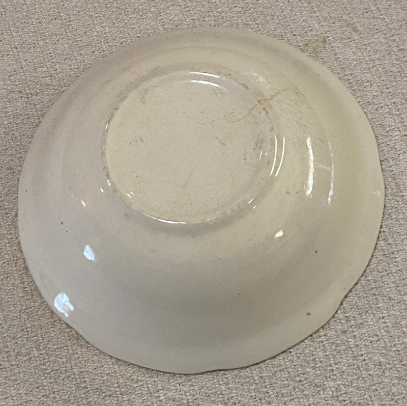 Serving Bowl - Early Settlement with Harbor and Boat Scene