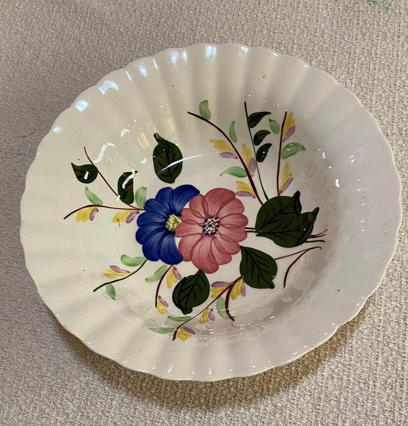 Blue Ridge Hand Painted Serving Bowl - Flower Design