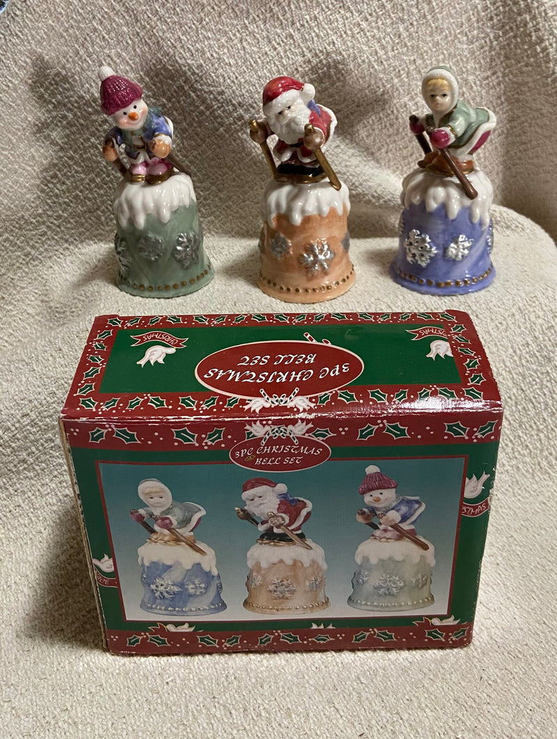 3PC Christmas Bell Set w/Box