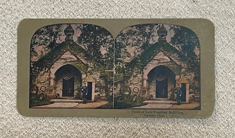 Stereoscope Card - Tomb of Late President McKinley - used