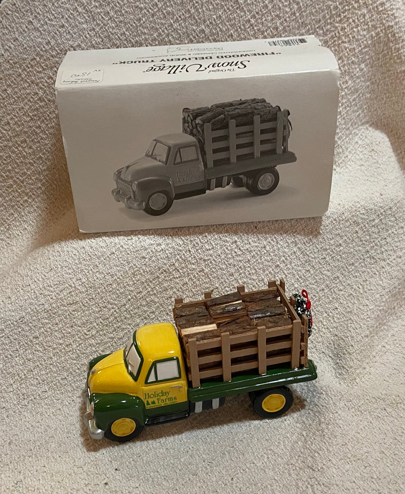 Department 56 - Snow Village - Firewood Delivery Truck