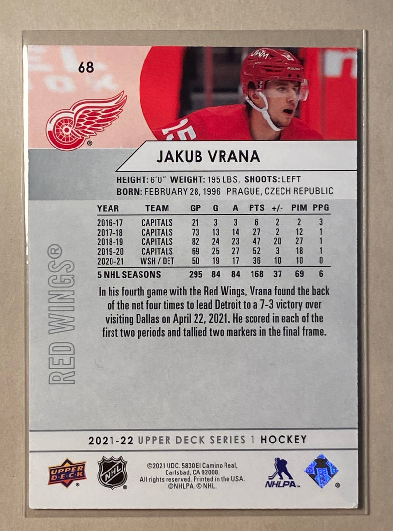 2021-22 Upper Deck 68 Jakub Vrana - Hockey