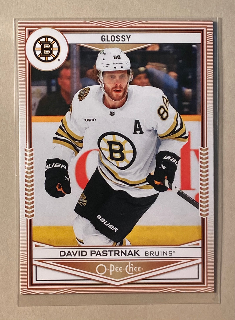 2024-25 Upper Deck OG-17 David Pastrnak - Hockey - Series 1 - Glossy O-Pee-Chee