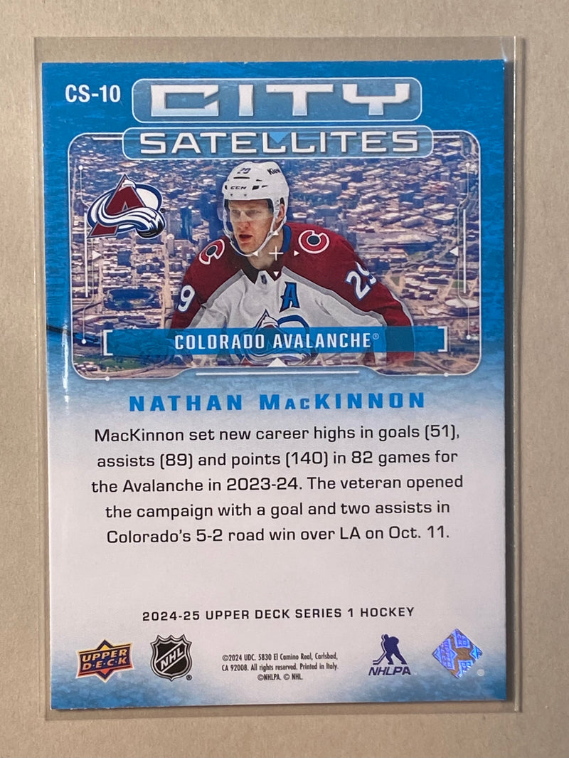 2024-25 Upper Deck CS-10 Nathan MacKinnon - Hockey - City Satellites