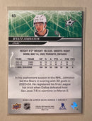 2024-25 Upper Deck 63 Wyatt Johnston - Hockey - Series 1