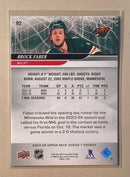 2024-25 Upper Deck 92 Brock Faber - Hockey - Series 1