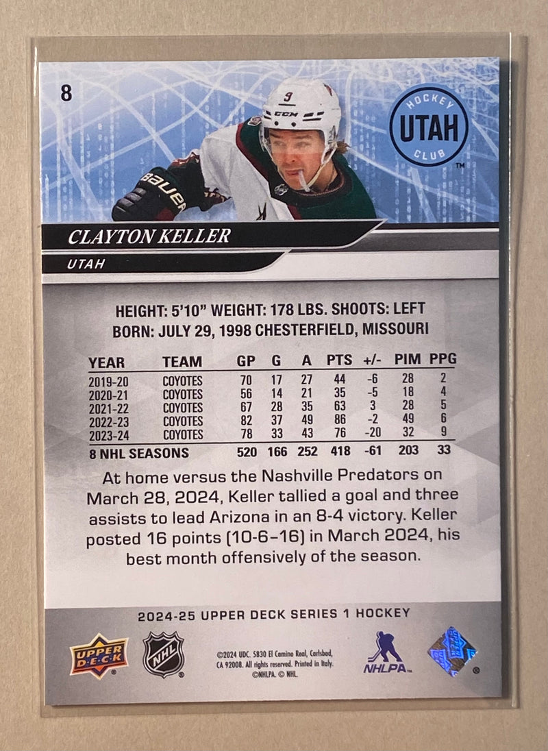 2024-25 Upper Deck 8 Clayton Keller - Hockey - Series 1