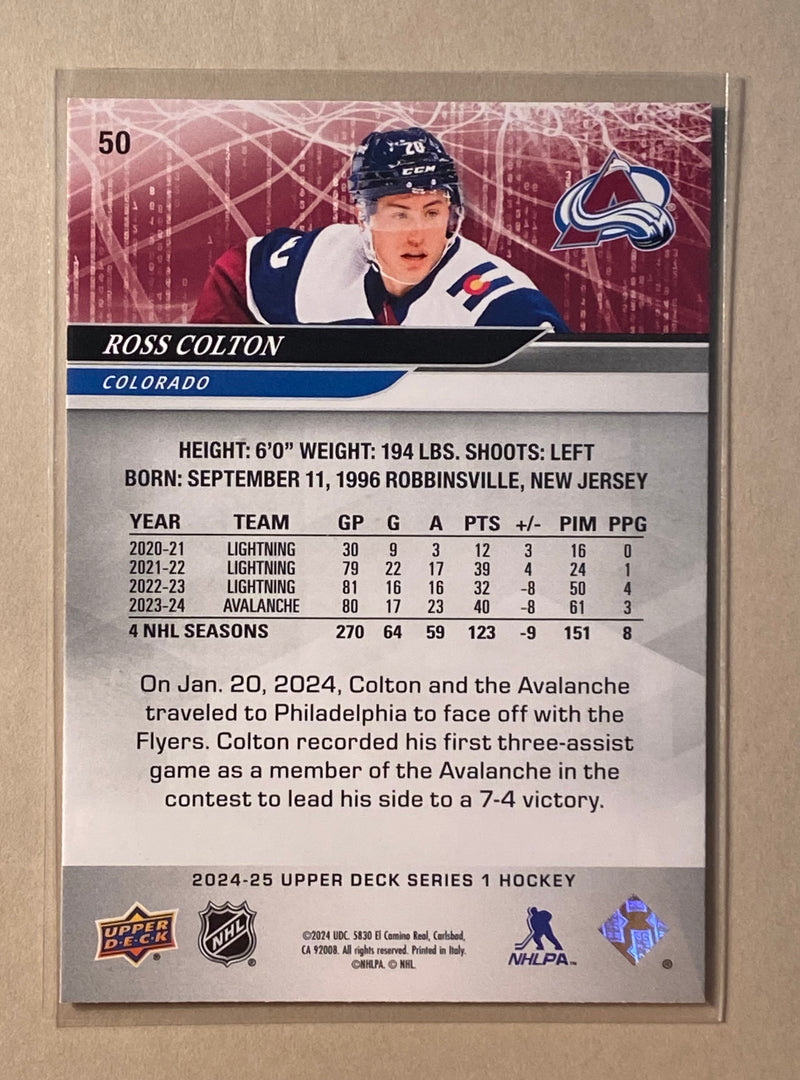 2024-25 Upper Deck 50 Ross Colton - Hockey - Series 1