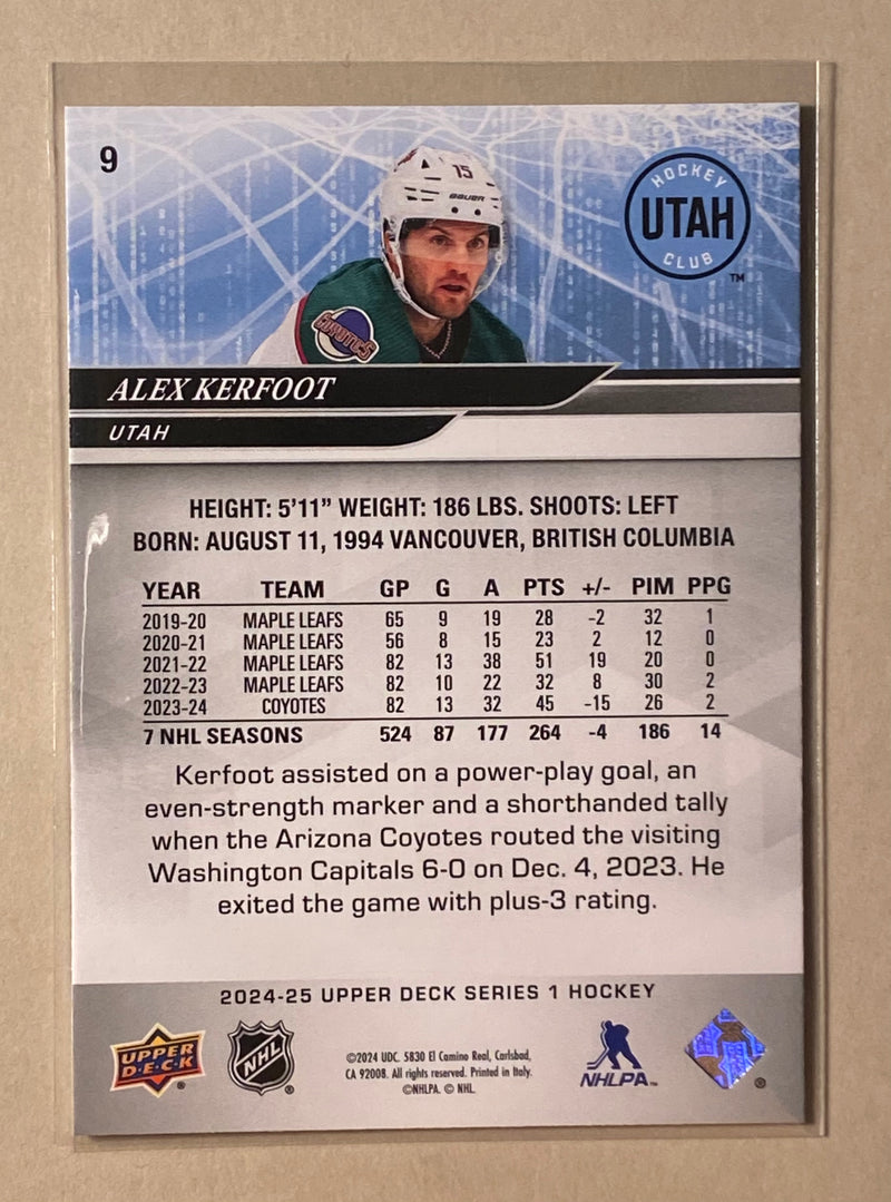 2024-25 Upper Deck 9 Alex Kerfoot - Hockey - Series 1