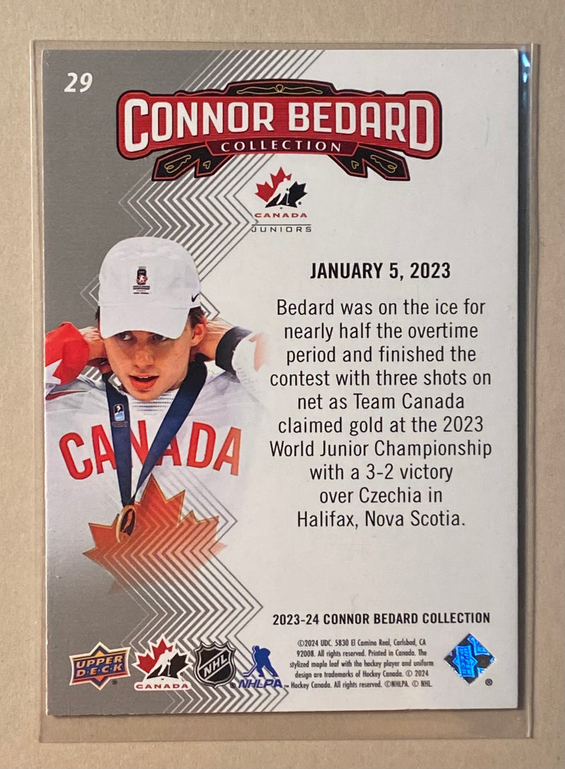 2023-24 Upper Deck 29 Connor Bedard Collection