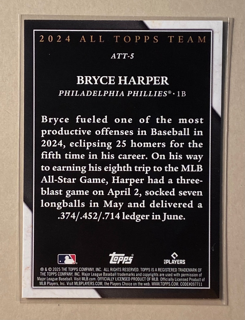 2025 Topps ATT-5 Bryce Harper - Baseball - 2024 All Topps Team