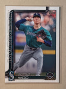 2025 Topps 327 Bryan Woo - Baseball - Series 1