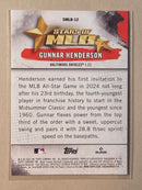 2025 Topps SMLB-12 Gunnar Henderson - Baseball - Series 1 - Stars of MLB