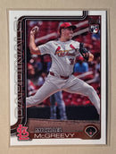 2025 Topps 193 Michael McGreevy - Baseball - Series 1 - RC