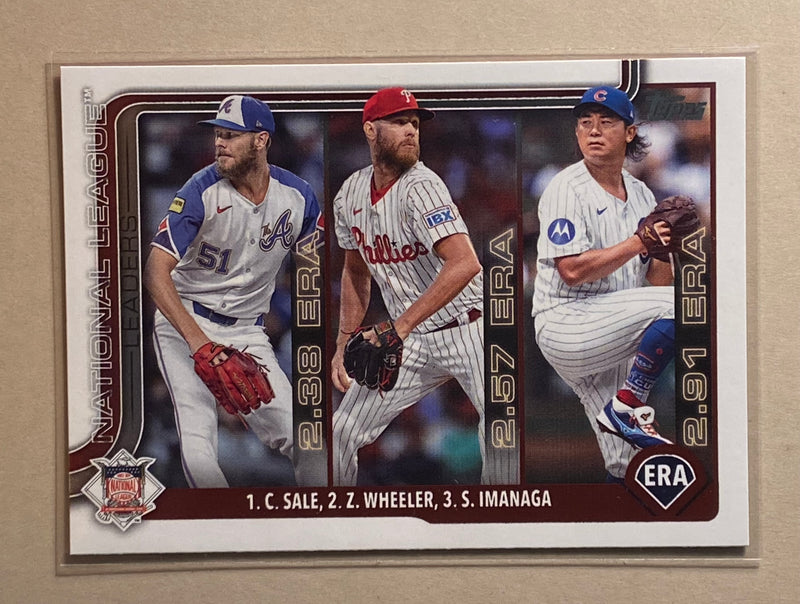 2025 Topps 272 2024 National League ERA Leaders - Baseball - Series 1