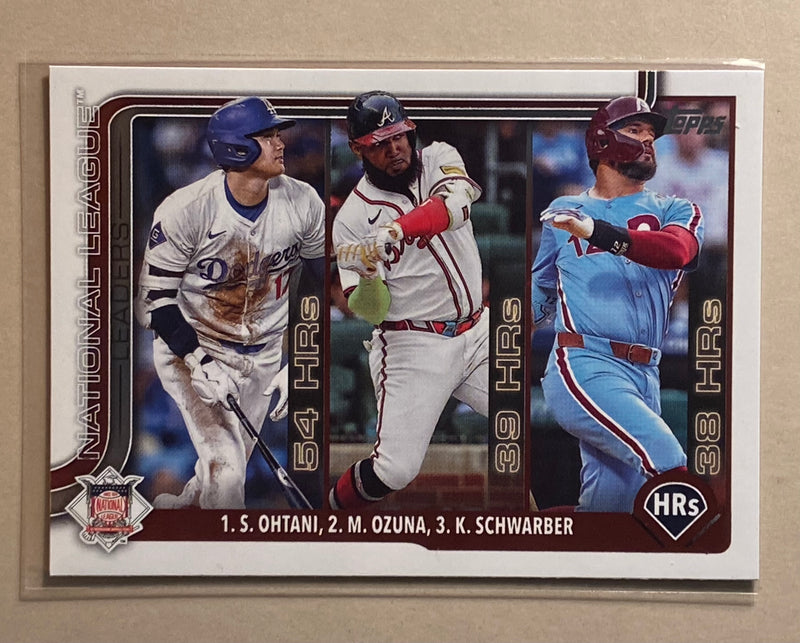 2025 Topps 272 2024 National League HRs Leaders - Baseball - Series 1