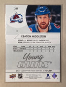 2021-22 Upper Deck 211 Keaton Middleton - Hockey - Young Guns