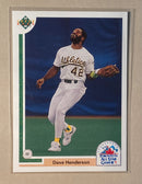 1991 Upper Deck 88F Dave Henderson - Baseball - Toronto 91 All-Star Game