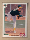 1991 Upper Deck 12F Todd Van Poppel - Baseball - Minor League Diamond Skills